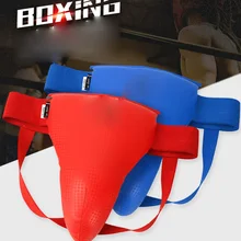 Для взрослых мужчин красный MMA промежность протектор TKD каратэ паха защита для мужчин и женщин паха протектор кикбокса защита бандаж поддержка