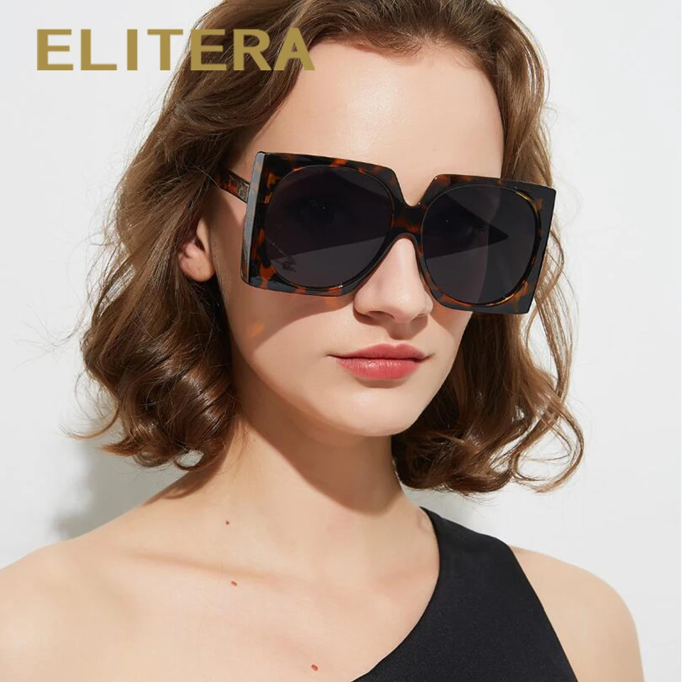 ELITERA большие солнцезащитные очки с бабочкой для женщин в оправе|Женские очки| |