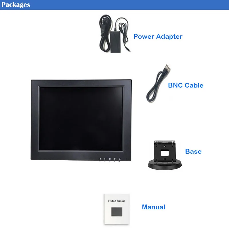ZHIXIANDA 12 ġ 4:3 1024x768   ġ  LCD ÷ BNC HDMI AV VGA USB Է,   