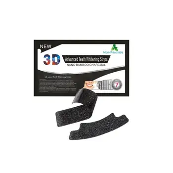 

1pcs 3D Black Teeth Whitening Strips Bleaching Whitening Tooth Paste Glitter Tooth Whitening Stickers Oral Care Tool