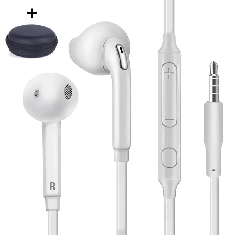 white with box S6 спортивные наушники с микрофоном 3,5 мм, наушники-вкладыши, проводные наушники, стерео наушники fone de ouvido, Универсальные наушники для Xiaomi iPhone PC S4 - Цвет: white with box