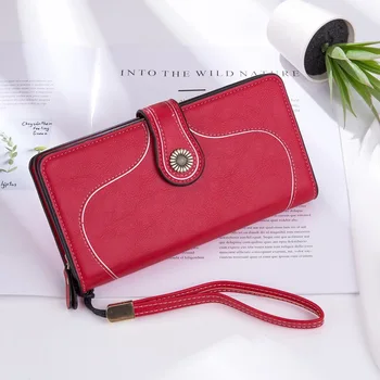 

2019 Women's Wallet Multi-functional Large-capacity Mobile Phone Bag Fashion Buckle Money Clip Hand Bag