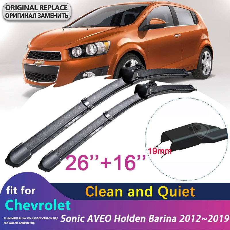 

Car Wiper Blades for Chevrolet Sonic AVEO Holden Barina 2012~2019 T300 RS Front Window Windshield Windscreen Car Accessories