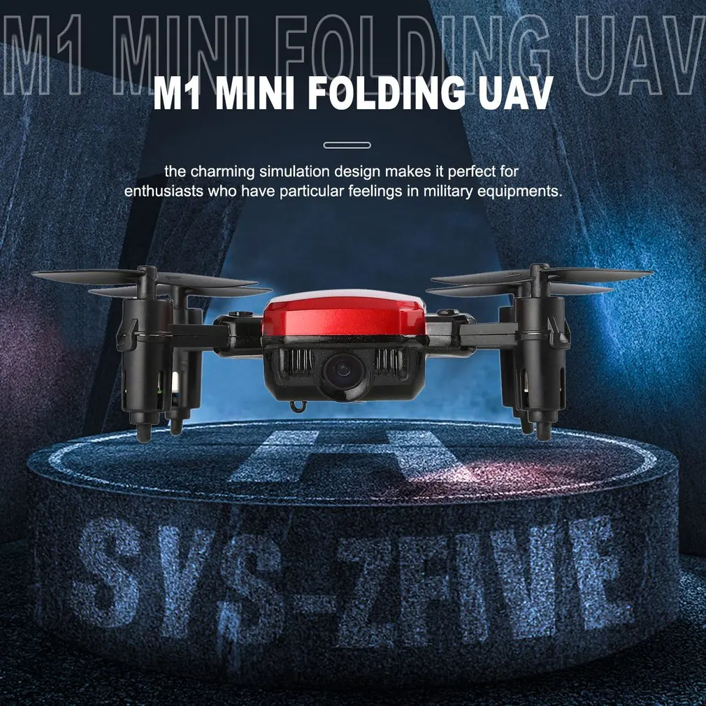 M1 WiFi мини Радиоуправляемый Дрон Квадрокоптер с 2-мегапиксельной широкоугольной камерой самолет белый самолет Безголовый режим дистанционного управления вертолет