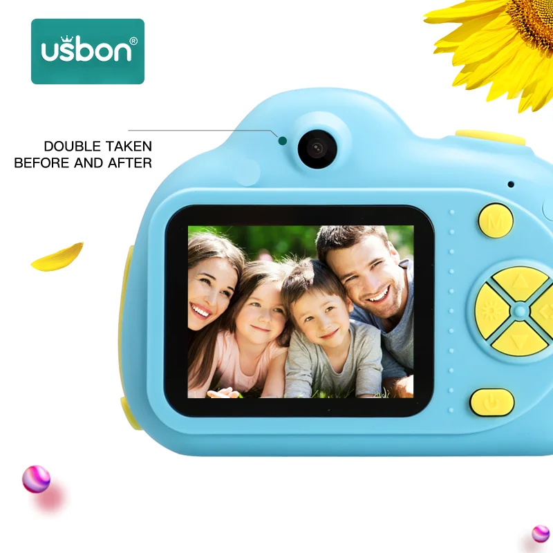 

Usbon Child Kids Camera Digital Toy Gift 18 Million Pixel 2-inch LCD HD Mini Learning Education Photo Video Cameras