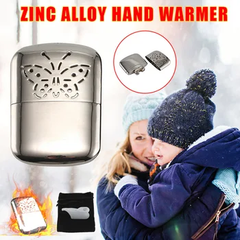 

Metal Hand Warmer Petrol Reusable Pocket Portable for Ski Winter Camping Outdoor TP899