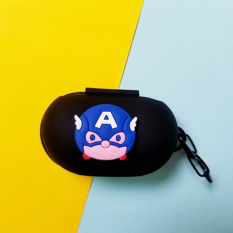Мультфильм Серия Marvel Силиконовый чехол для наушников пылезащитный чехол для samsung Galaxy Buds ультратонкий протектор чехол - Цвет: 10