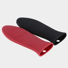 Силиконовый держатель с горячей ручкой, нескользящая прихватка для кастрюли, железная сковорода, крышка для кухонной сковороды MYDING