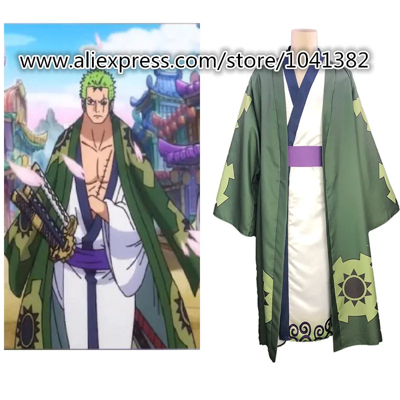 

Japan anime One piece Roronoa Zoro Cosplay Costume Uniform Custom-made
