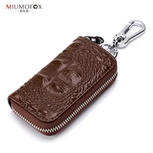 Мужская сумка на молнии с узором «крокодиловая кожа», сумка для ключей на талии, многофункциональная сумка для ключей