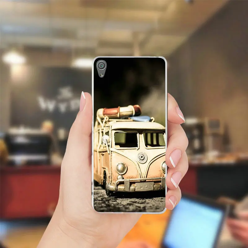 Силиконовый мягкий чехол для телефона для sony Xperia Z Z1 Z2 Z3 Z4 Z5 Compact Mini M2 M4 M5 E3 T3 Volkswagen Vw T1 розовый синий - Цвет: Picture 8