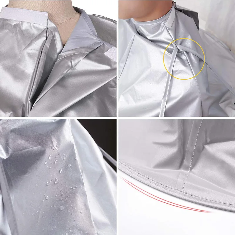 DIY Haars ch neiden Umhang Regenschirm Cape Schneiden Umhang Wrap Haar Rasur Schürze Haar Friseur Kleid Abdeckung Haushalts reinigung Schutz – Detail 2