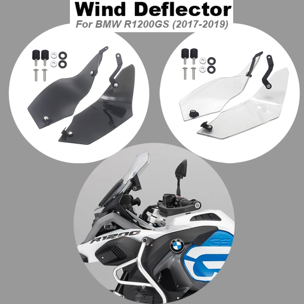 

For BMW R1200GS/ Rally 2018 or R1200GS / HP/ Rallye / Exclusive 2019 Clear or Grey Windshield Windscreen Wind Deflector Screen