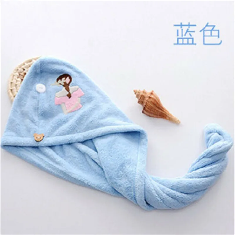 Microfiber Bath Towel Hair Dry Quick Drying Caps Lady Bath Towel Soft Shower Cap Hat for Lady Man Turban Head Wrap Bathing Tools