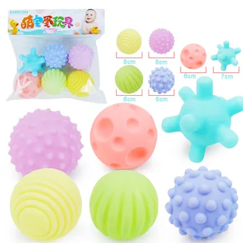 

Children Touch Hand Toy Ball Rubber Soft Textured Hand Sensory Training Swmming Pool Ball Interactive Sensory Toys for Kids
