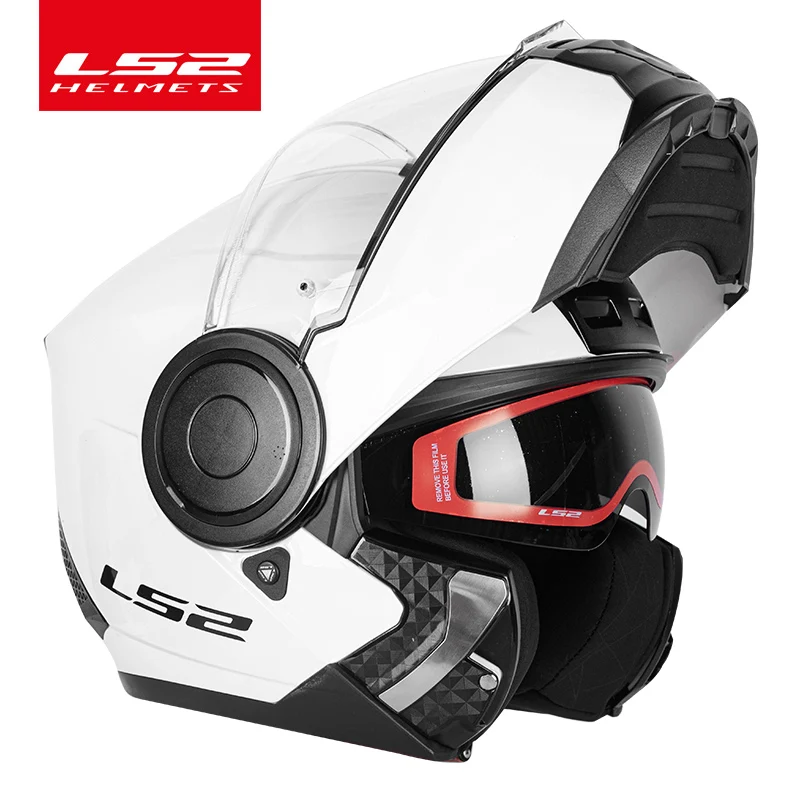 LS2 SCOPE Modular motorcycle helmet ls2 ff902 flip-up double lens helmets casco capacete casque