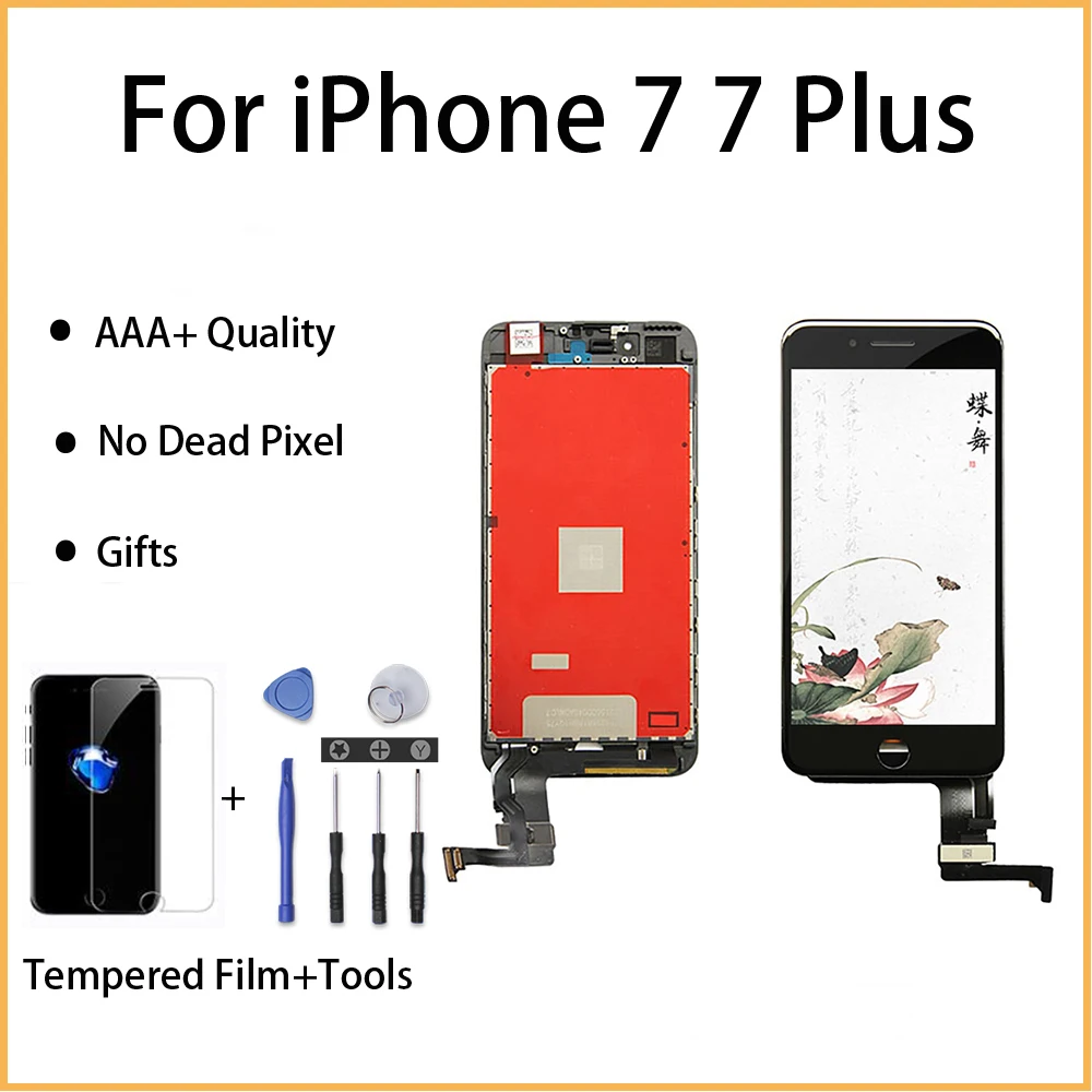 Заводская распродажа, сменный ЖК-дисплей для iphone 7 plus, ЖК-дисплей, сенсорный дигитайзер, сборка для iphone 7, ЖК-дисплей для iphone 5, 6, 7 plus