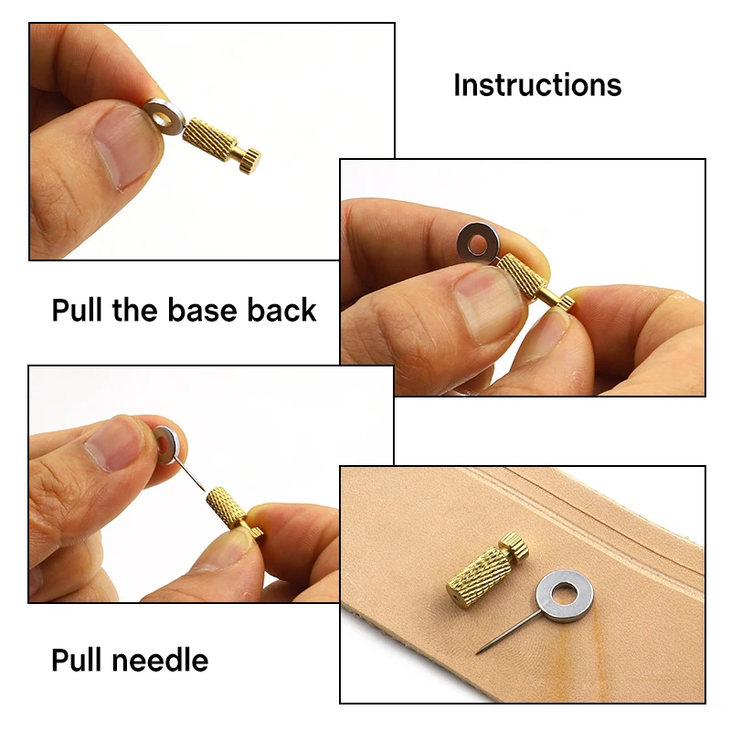 Leather Suture Positioning Needle Hand Sewing Position Located