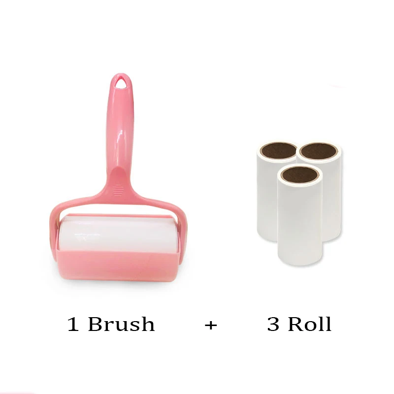 1 Brush-4 Roll Щетка для удаления волос для собак, кошек, домашних животных, расческа, ролик, быстрая щетка для удаления пыли, щетка для удаления одежды, инструмент для чистки собак, домашняя мебель, диван - Цвет: 1 Brush-4 Roll