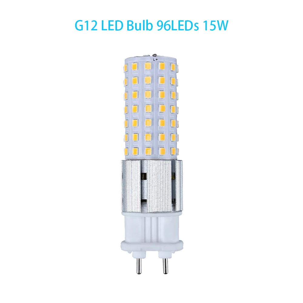 G12 LED Bulb 15W 96LEDs Super Bright Ceramics Corn Light AC85-265V 2835SMD Energy Saving LED Lamp Replace 150W Halogen Lights