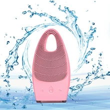 

Electric Face Clean Device Facial Clean Silicone Brush Deep Pore Cleaning Tool Facial Massage Skin Cleaner Sonic Vibration Clean