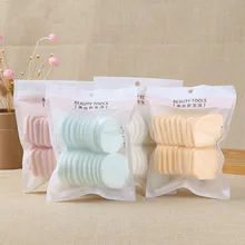 20 шт. Влажная и сухая губка для макияжа, пудра пуховка Тональная основа косметический для лица губки, мягкий порошковый спонж для BB Кремовые румяна