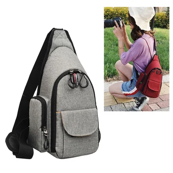 

Photo Backpack Camera Bag For Sony A7 A7RII A7III A6500 A6600 Fujifilm X-A7 X-T100 XT200 X-PRO3 Travel Chest Bag Shoulder pouch