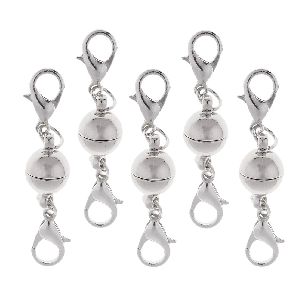 5 pieces Fine Lobster Clasp for Necklace Bracelet Magnetic Hook Jewelry DIY