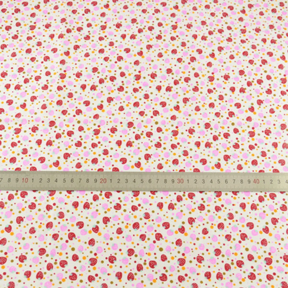 Милая красно Розовая домашняя текстильная хлопчатобумажная ткань в стиле