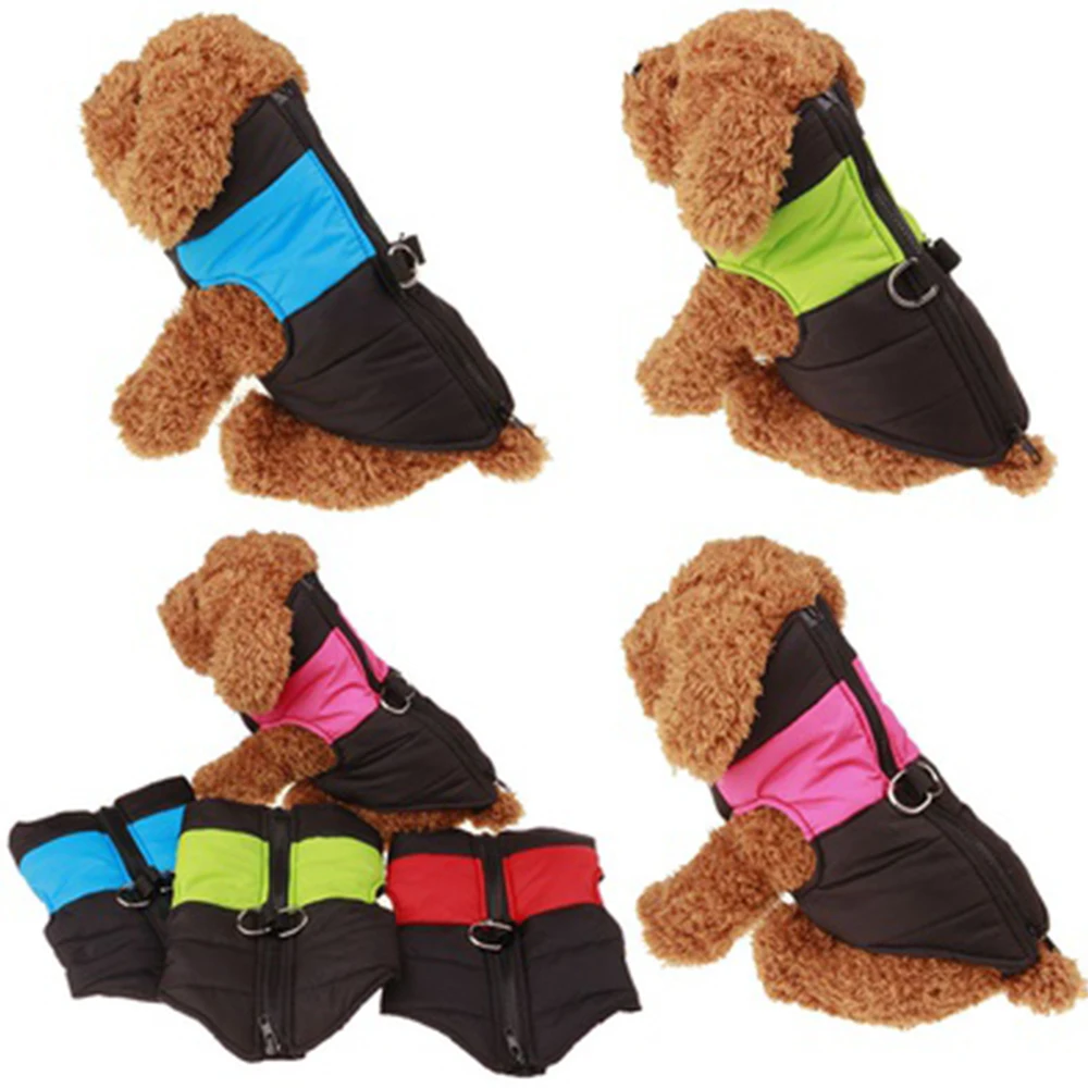 Multi-Size Pet Vest Soft Garment Costume Outdoor Winter& Autumn Dog Clothes Warm 5 Color Sport Ski Coat