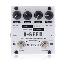 JOYO D-SEED двухканальные цифровые гитарные педали с эффектом Delay с четырьмя режимами