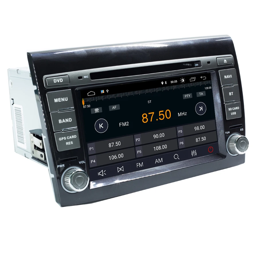 2Din Авто Радио Android 9 для Fiat Bravo 2007-2012 GPS для автомобиля, стерео Мультимедийный Плеер четырехъядерный ram 2 Гб rom 16 Гб DSP DVR Wifi RDS