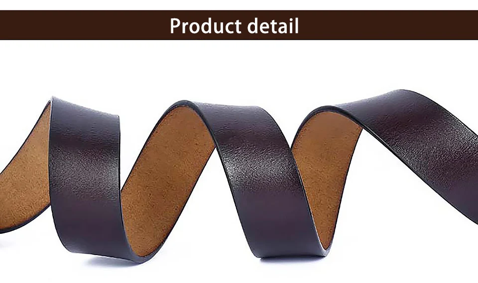 WESTAL men's genuine leather belt male belt for men strap without Automatic buckle men's pure leather belt casual designer strap