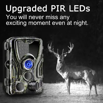 

Wireless Trail Hunting Camera Night Version Wildlife Cameras 16MP 1080P IP65 0.3s Trigger Time Wild Tracking Surveillance HC801A