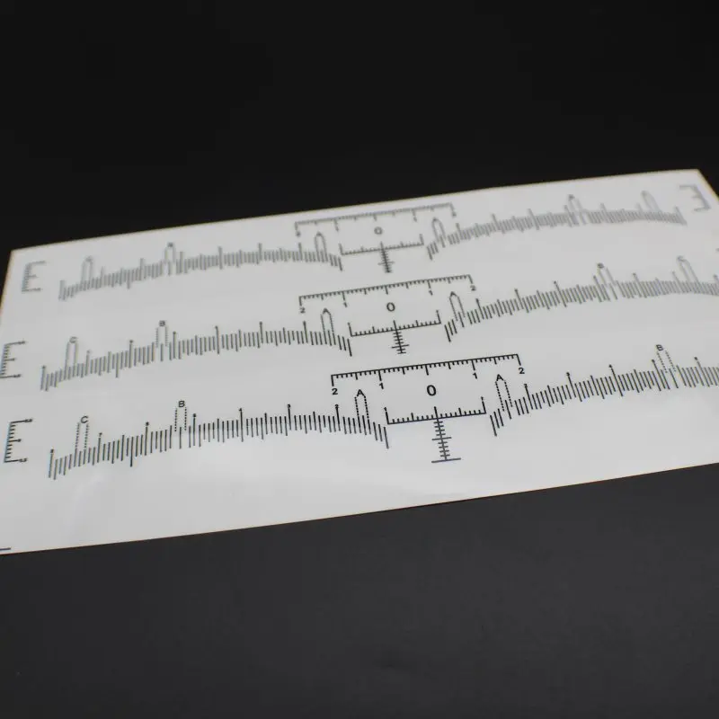 50 шт., Перманентный макияж, инструменты для формирования бровей, измерительная линейка, наклейка R для микроблейдинга