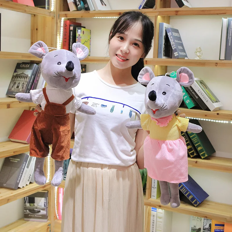 55/80/110 см мягкая мышь плюшевая мышь игрушка фигурка Мышь Plushie собака игрушки плюшевые игрушки животных кавайная подушка кукла-талисман для влюбленной пары