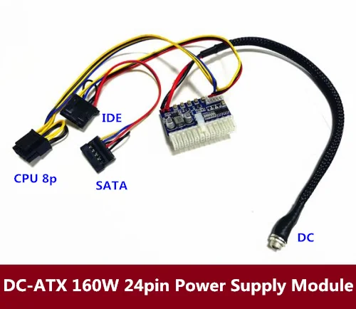 

Вход постоянного тока Φ 160W 24pin модуль питания Swithc Pico PSU Auto Mini ITX высокояркий модуль питания ITX