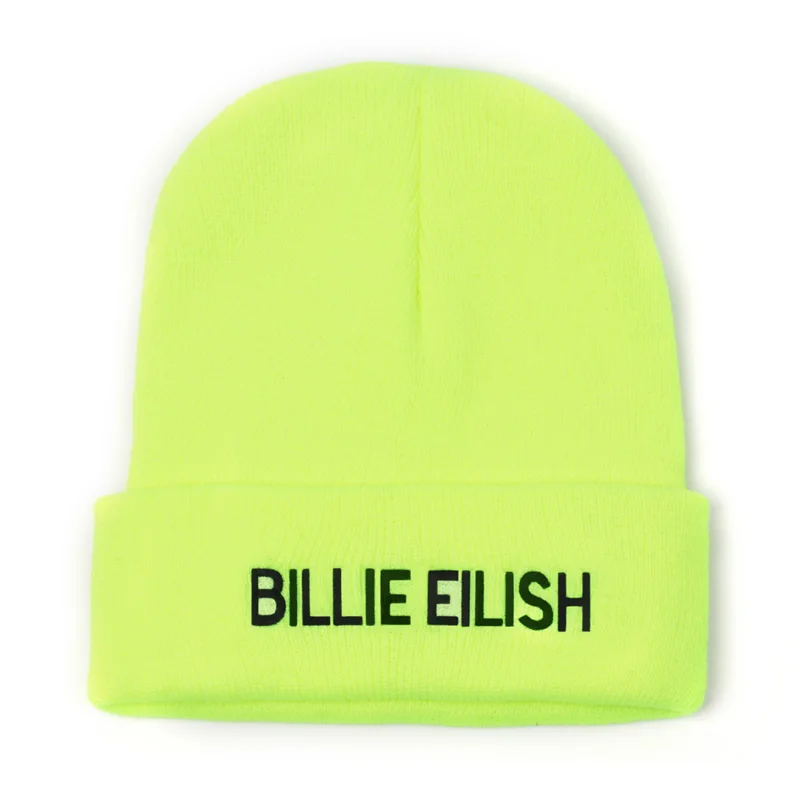Bordir Billie Eilish Beanie Hat Wanita 
