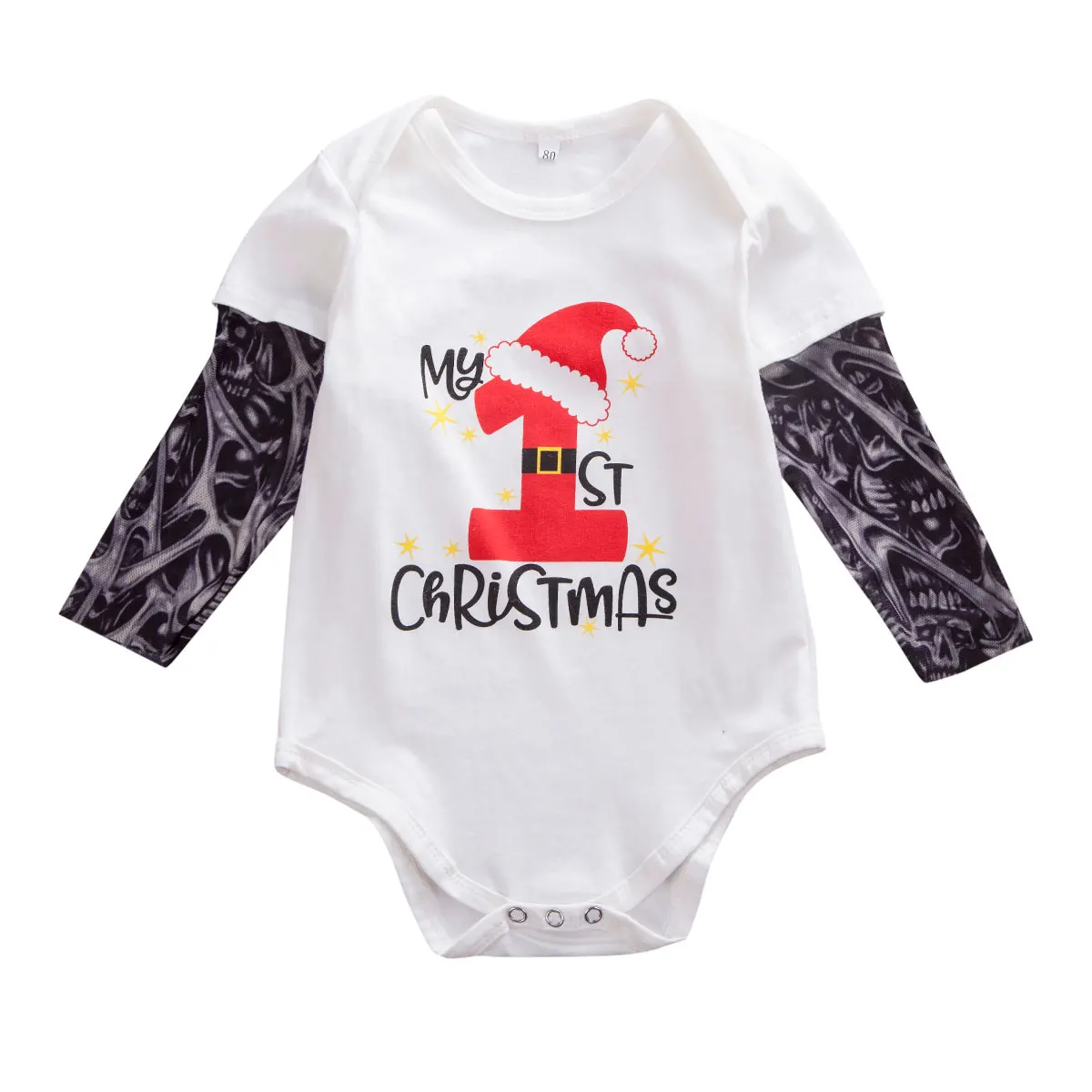 Одежда для новорожденных; Рождественская одежда для малышей; детское боди для мальчиков с надписью «My First Christmas»; комплект одежды для маленьких девочек