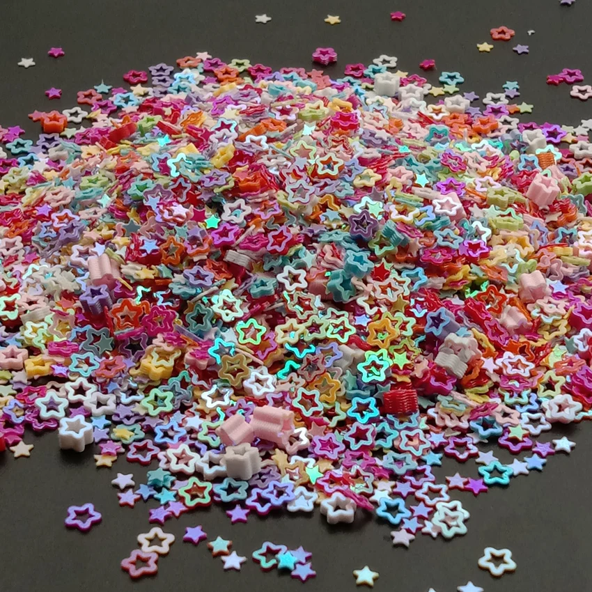 50 г 5 мм полые сливы Сердце с блестками цветок ногтей блестки для маникюра DIY