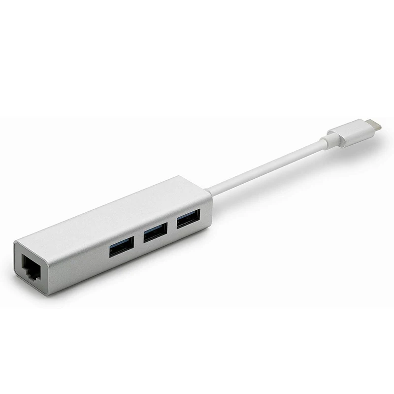 Ingelon концентратор usb Type C rj45 Мульти usb 3,0 1000 Мбит/с Ethernet адаптер разветвитель LAN 3 порта USB3.0 сетевой адаптер для ПК