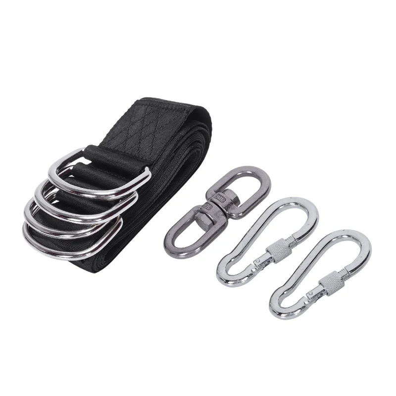 

Swing Straps Hammock Tied Rope High-Strength Children'S Swing Strap Outdoor Tools Buckle Tree Garden Swing Hanging Kit