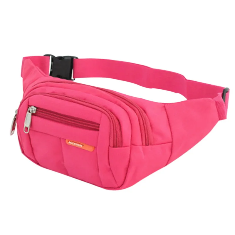 SHUJIN 6 цветов новая барсетка унисекс для мужчин и женщин поясная сумка поясной сумка дорожная сумка для телефона сумка для денег банановые сумки женские поясные сумки - Цвет: pink