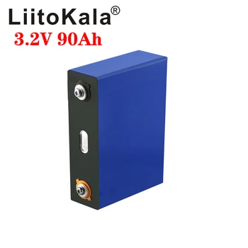 melhor 2 Pces Liitokala 3.2v 90ah Lifepo4 Bateria De Lítio 270a 3c Alta Dreno Para Diy 12v 24v Inversor Solar Carro De Golfe Do Veículo Elétrico