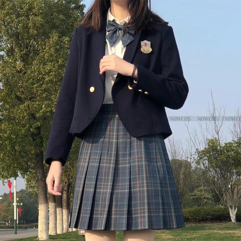 Japonês harajuku colégio estilo casaco topos estudante