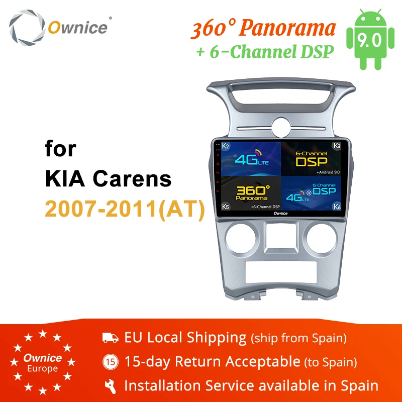 Ownice K3 K5 K6 Восьмиядерный Android 9 0 автомобильный DVD стерео радио GPS плеер для Kia Carens 2007