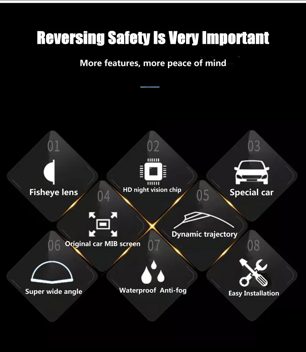 Liislee Car For Volkswagen Touareg 2014~2016 Original Screen Upgrade Reverse Dynamic Trajectory Image Rear Camera Trunk Handle 11