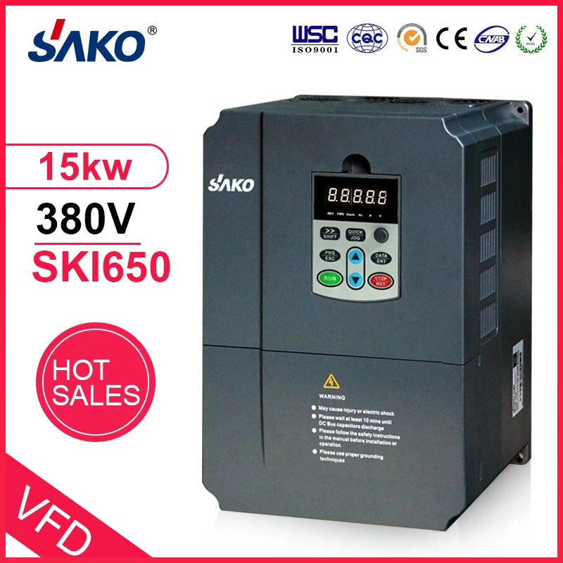 Высокопроизводительный фотогальванический насос инвертор Sako 380 В 15 кВт VFD