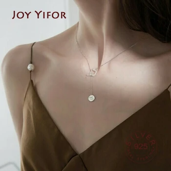 

Trendy 925 Sterling Silver O-Chain Necklace for women moon Zircon tasselNecklace For lady Women Gift Summer Fashion fine Jewelry