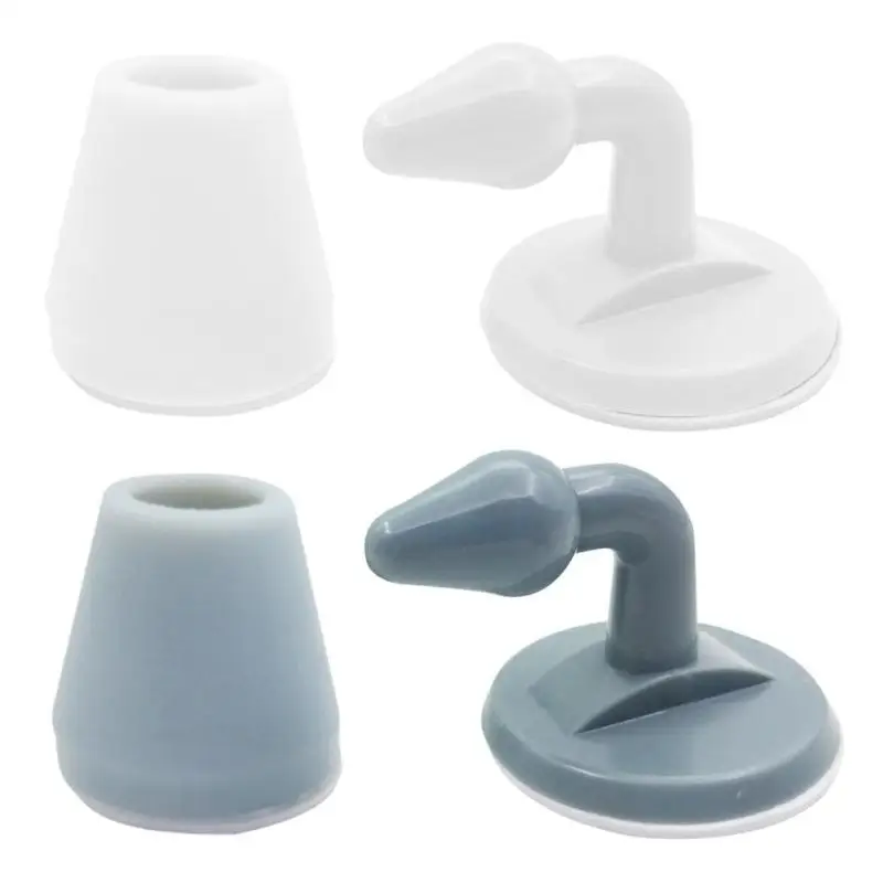 

Practical Anti-Collision Silicone Fender Adhesive Door Lock Protective Pad Door Stopper Shockproof Pad for Handle Wall
